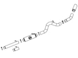 Large Bore-HD 5 Inch 409 Stainless Steel Cat-Back Exhaust System w/ Polished Tip Dodge Diesel Trucks 04.5-07 L6-5.9L (td) aFe Power