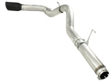 Large Bore-HD 5 Inch 409 Stainless Steel Dpf-Back Exhaust System w/Black Tip Dodge Diesel Trucks 07.5-12 L6-6.7L (td) aFe Power