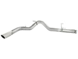 Large Bore-HD 5 Inch 409 Stainless Steel Dpf-Back Exhaust System w/Polished Tip Dodge Diesel Trucks 07.5-12 L6-6.7L (td) aFe Power