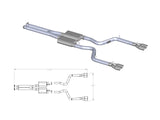 Mach Force-Xp 3 Inch 409 Stainless Steel Cat-Back Exhaust System Dodge Challenger R/T 09-14 V8-5.7L aFe Power