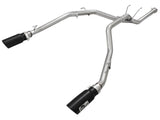 Large Bore-HD 2-1/2 Inch 409 Stainless Steel Dpf-Back Exhaust System w/Black Tip Ram 1500 EcoDiesel 14-19 V6-3.0L (td) aFe Power