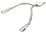 Large Bore-HD 2-1/2 Inch 409 Stainless Steel Dpf-Back Exhaust System w/Polished Tip Ram 1500 EcoDiesel 14-19 V6-3.0L (td) aFe Power