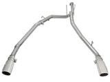 Large Bore-HD 2-1/2 Inch 409 Stainless Steel Dpf-Back Exhaust System w/Polished Tip Ram 1500 EcoDiesel 14-19 V6-3.0L (td) aFe Power