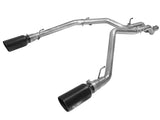 Large Bore-HD 3 Inch 409 Stainless Steel Dpf-Back Exhaust System w/6 Inch Black Tip Dodge Ram 1500 EcoDiesel 14-19 V6-3.0L (td) aFe Power