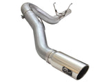 Large Bore-HD 5 Inch 409 Stainless Steel Dpf-Back Exhaust System w/Polished Tip Dodge Ram Diesel Trucks 13-18 L6-6.7L (td) Leaf/Coil Spring Suspension aFe Power