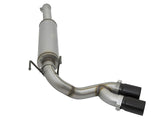 Rebel Series 3-1/2 Inch Stainless Steel Cat-Back Exhaust System w/Black Tip Ram 2500/3500 14-18 V8-6.4L Hemi aFe Power