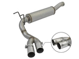 Rebel Series 3-1/2 Inch Stainless Steel Cat-Back Exhaust System w/Polish Tip Ram 2500/3500 14-18 V8-6.4L Hemi aFe Power
