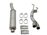 Rebel Series 3-1/2 Inch Stainless Steel Cat-Back Exhaust System w/Polish Tip Ram 2500/3500 14-18 V8-6.4L Hemi aFe Power