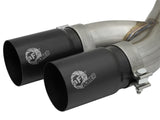 Rebel Series 3-1/2 Inch Stainless Steel Cat-Back Exhaust System w/Black Tip Ram Trucks 19-22 V8-6.4L Hemi aFe Power