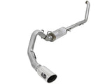Large Bore-HD 4 Inch 409 Stainless Steel Turbo-Back Exhaust System w/ Polished Tip Ford Excursion 00-03 V8-7.3L (td) aFe Power