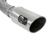 Large Bore-HD 4 Inch 409 Stainless Steel Turbo-Back Exhaust System w/ Polished Tip Ford Excursion 00-03 V8-7.3L (td) aFe Power