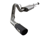 Mach Force-Xp 3 Inch to 3-1/2 Inch 409 Stainless Steel Cat-Back Exhaust w/ Black Tip Ford F-150 11-14 V6-3.5L (tt) Straight aFe Power