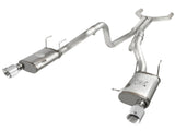 Mach Force-Xp 3 Inch 409 Stainless Steel Cat-Back Exhaust System w/Polished Tip Ford Mustang GT 11-14 V8-5.0L aFe Power