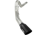 Large Bore-HD 5 Inch 409 Stainless Steel Dpf-Back Exhaust System w/Black Tip Ford Diesel Trucks 08-10 V8-6.4L (td) aFe Power