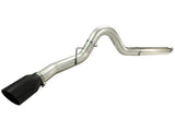 Large Bore-HD 5 Inch 409 Stainless Steel Dpf-Back Exhaust System w/Black Tip Ford Diesel Trucks 08-10 V8-6.4L (td) aFe Power