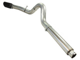 Large Bore-HD 5 Inch 409 Stainless Steel Dpf-Back Exhaust System w/Black Tip Ford Diesel Trucks 08-10 V8-6.4L (td) aFe Power