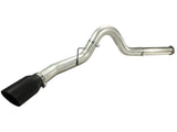 Large Bore-HD 5 Inch 409 Stainless Steel Dpf-Back Exhaust System w/Black Tip Ford Diesel Trucks 11-14 V8-6.7L (td) aFe Power