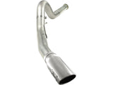 Large Bore-HD 5 Inch 409 Stainless Steel Dpf-Back Exhaust System w/Polished Tip Ford Diesel Trucks 11-14 V8-6.7L (td) aFe Power