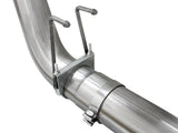 Large Bore-HD 5 Inch 409 Stainless Steel Dpf-Back Exhaust System w/Black Tip Ford Diesel Trucks 15-16 V8-6.7L (td) aFe Power
