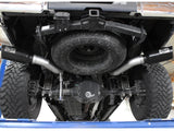 Large Bore-HD 4 Inch 409 Stainless Steel Dpf-Back Exhaust System w/Black Tip Ford Diesel Trucks 11-14 V8-6.7L (td) aFe Power