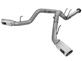 Large Bore-HD 4 Inch 409 Stainless Steel Dpf-Back Exhaust System w/Polished Tip Ford Diesel Trucks 11-14 V8-6.7L (td) aFe Power