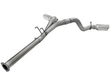 Large Bore-HD 4 Inch 409 Stainless Steel Dpf-Back Exhaust System w/Polished Tip Ford Diesel Trucks 11-14 V8-6.7L (td) aFe Power