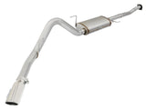 Mach Force-Xp 3 Inch to 3-1/2 Inch 409 Stainless Steel Cat-Back Exhaust w/Polish Tip Ford F-150 15-20 V6-2.7L (tt)/3.5L (tt) aFe Power
