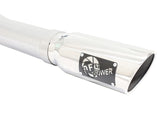 Mach Force-Xp 3 Inch to 3-1/2 Inch 409 Stainless Steel Cat-Back Exhaust w/Polish Tip Ford F-150 15-20 V6-2.7L (tt)/3.5L (tt) aFe Power