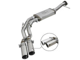Rebel Series 3 Inch to 2-1/2 Inch 409 Stainless Steel Cat-Back Exhaust w/ Polish Tip Ford F-150 11-14 V6-3.5L (tt) aFe Power