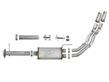 Rebel Series 3 Inch to 2-1/2 Inch 409 Stainless Steel Cat-Back Exhaust w/ Polish Tip Ford F-150 11-14 V6-3.5L (tt) aFe Power