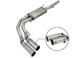 Rebel Series 3 Inch to 2-1/2 Inch 409 Stainless Steel Cat-Back Exhaust w/ Polish Tip Ford F-150 04-08 V8-4.6/5.4L aFe Power