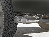 Rebel Series 3 Inch to 2-1/2 Inch 409 Stainless Steel Cat-Back Exhaust w/ Polish Tip Ford F-150 04-08 V8-4.6/5.4L aFe Power