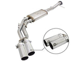 Rebel Series 3 Inch to 2-1/2 Inch 409 Stainless Steel Cat-Back Exhaust w/ Polish Tip Ford F-150 09-14 V8-4.6L/5.4L/5.0L aFe Power