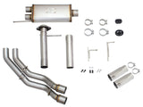 Rebel Series 3 Inch to 2-1/2 Inch 409 Stainless Steel Cat-Back Exhaust w/ Polish Tip Ford F-150 09-14 V8-4.6L/5.4L/5.0L aFe Power