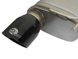 Mach Force-Xp 2-1/2 Inch 409 Stainless Steel Axle-Back Exhaust System w/Black Tip Ford Mustang 15-23 L4-2.3L (t)/V6-3.7L aFe Power