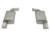 Mach Force-Xp 2-1/2 Inch 409 Stainless Steel Axle-Back Dual Exhaust w/Polished Tips Ford Mustang 15-23 L4-2.3L (t)/V6-3.7L aFe Power