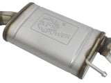 Mach Force-Xp 2-1/2 Inch 409 Stainless Steel Axle-Back Dual Exhaust w/Polished Tips Ford Mustang 15-23 L4-2.3L (t)/V6-3.7L aFe Power