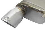 Mach Force-Xp 2-1/2 Inch 409 Stainless Steel Axle-Back Dual Exhaust w/Polished Tips Ford Mustang 15-23 L4-2.3L (t)/V6-3.7L aFe Power