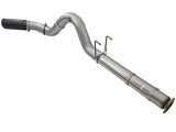 Large Bore-HD 5 Inch 409 Stainless Steel Dpf-Back Exhaust System w/Black Tip Ford Diesel Trucks 17-26 V8-6.7L (td) aFe Power