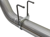 Large Bore-HD 5 Inch 409 Stainless Steel Dpf-Back Exhaust System w/Black Tip Ford Diesel Trucks 17-26 V8-6.7L (td) aFe Power