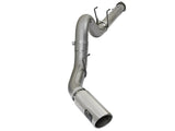 Large Bore-HD 5 Inch 409 Stainless Steel Dpf-Back Exhaust System w/Polished Tip Ford Diesel Trucks 17-26 V8-6.7L (td) aFe Power