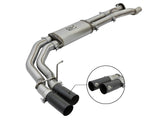 Rebel Series 3 Inch 409 Stainless Steel Cat-Back Exhaust System w/Black Tip Ford F-150 Raptor 17-20 V6-3.5L (tt) aFe Power