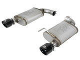 Mach Force Xp Stainless Steel Axle Back Exhaust System w/ Black Tips Ford Mustang GT 15-17 V8-5.0L aFe Power