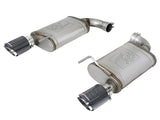 Mach Force Xp Stainless Steel Axle Back Exhaust System w/ Carbon Tips Ford Mustang GT 15-17 V8-5.0L aFe Power