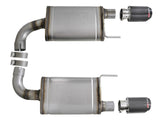 Mach Force Xp Stainless Steel Axle Back Exhaust System w/ Carbon Tips Ford Mustang GT 15-17 V8-5.0L aFe Power