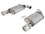 Mach Force Xp Stainless Steel Axle Back Exhaust System w/ Polished Tips Ford Mustang GT 15-17 V8-5.0L aFe Power