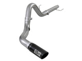 Large Bore-HD 4 Inch 409 Stainless Steel Dpf-Back Exhaust System w/ Black Tip Ford F-150 18-20 V6-3.0L (td) aFe Power