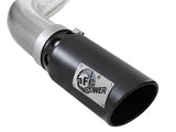 Large Bore-HD 4 Inch 409 Stainless Steel Dpf-Back Exhaust System w/ Black Tip Ford F-150 18-20 V6-3.0L (td) aFe Power