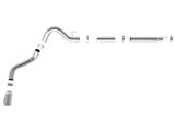 Large Bore-HD 4 Inch 409 Stainless Steel Dpf-Back Exhaust System w/ Polished Tip Ford F-150 18-20 V6-3.0L (td) aFe Power