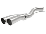 Rebel 409 Stainless Steel Dpf-Back Exhaust System w/ Dual Brushed Tips Ford F-150 18-21 V6-3.0L (td) aFe Power